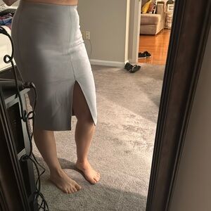 Shirt with front slit